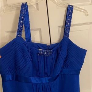 David’s Bridal Blue Formal Dress